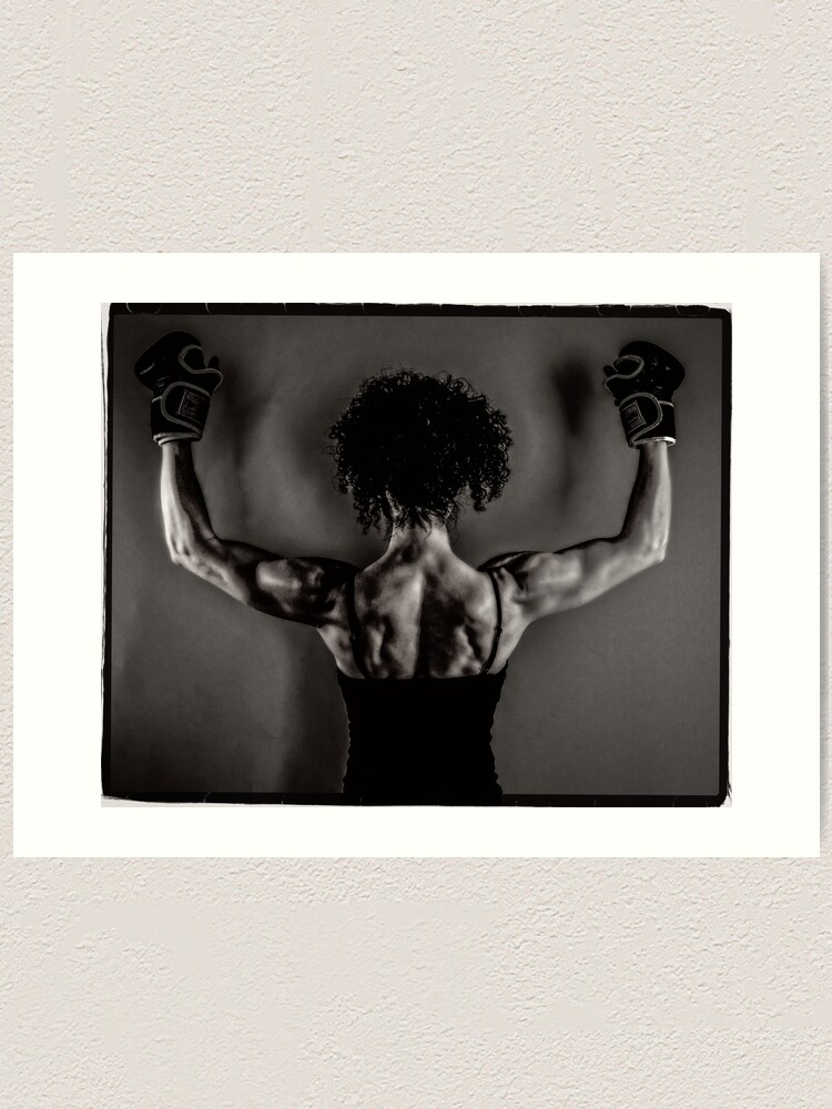 Alternate view of Female boxer Art Print