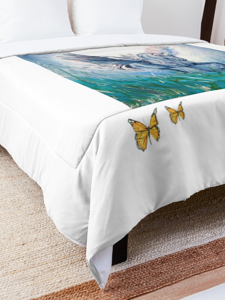 Alternate view of Flying Unicorn Comforter
