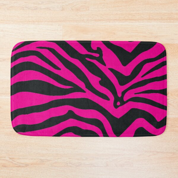 Item preview, Bright Pink Tiger Stripes Striped fur Animal Africa Pattern Black Pink designed and sold by funnytshirtemp.