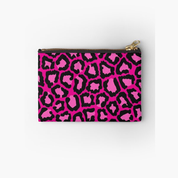 Item preview,  Black Pink, Snow Leopard spotted fur Animal Africa Pattern designed and sold by funnytshirtemp.