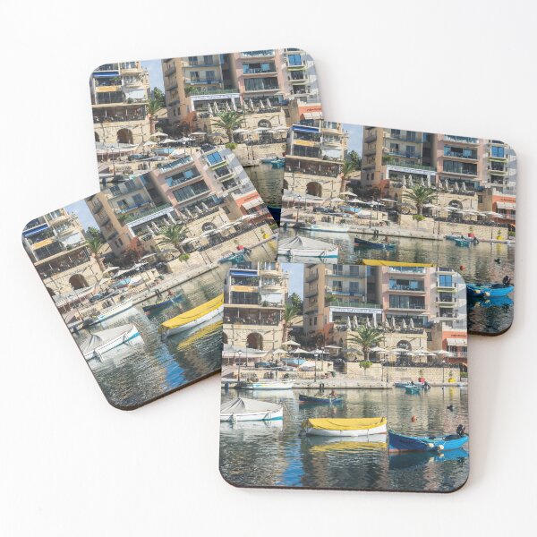 Item preview, Silky Mediterranean Colours - Saint Julians Waterfront in Malta designed and sold by Georgia Mizuleva.