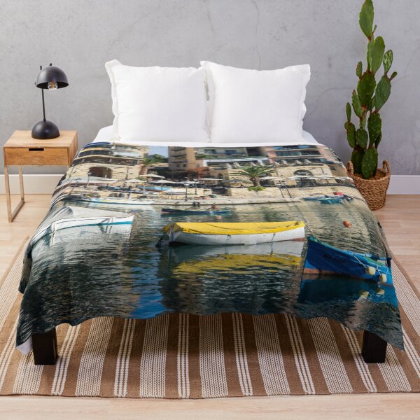 Item preview, Silky Mediterranean Colours - Saint Julians Waterfront in Malta designed and sold by Georgia Mizuleva.
