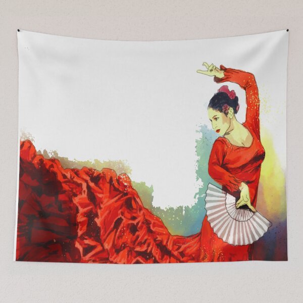 Item preview, Spanish dancer Flamenco fan designed and sold by Chams0609.