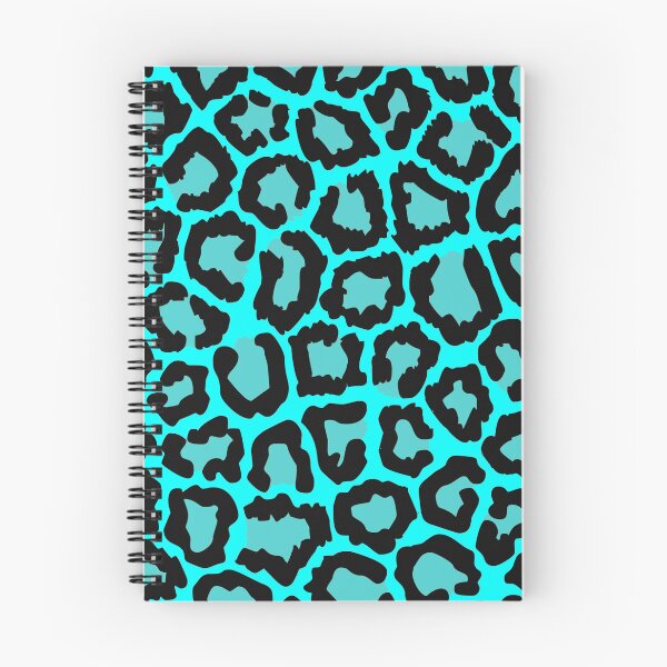Item preview, Black Blue Aqua Cheetah Leopard spotted fur Animal Africa Pattern designed and sold by funnytshirtemp.