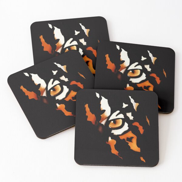 Item preview, Fearless Tiger Cat Eye Claw Silhouette designed and sold by wishtopia.