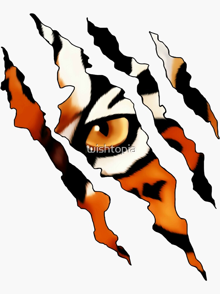 Fearless Tiger Cat Eye Claw Silhouette Tank Top Fearless Tiger Cat Eye Claw Silhouette Tank Top