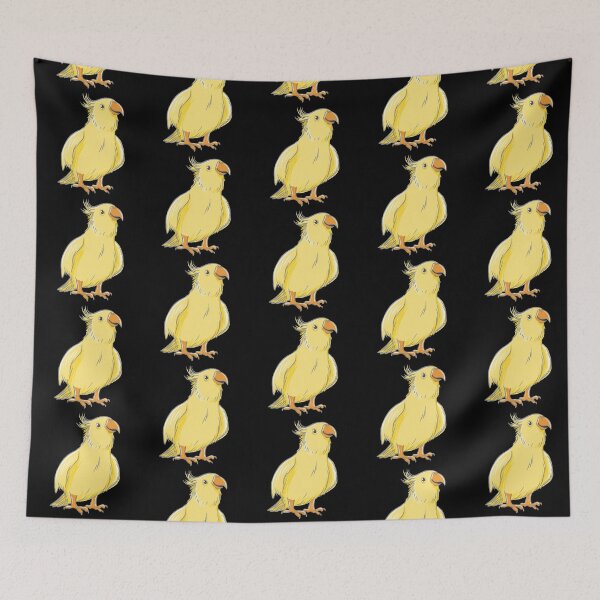 Item preview, hand drawn yellow cockatiel designed and sold by jasmineberry.