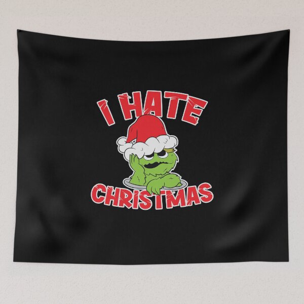 Item preview, Hate Christmas - Oscar with Santa hat designed and sold by Mohja-Design.