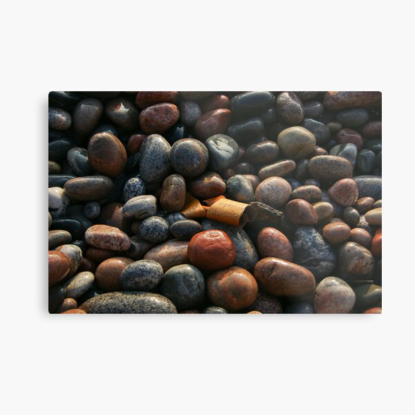 Lake Superior Pebbles Metal Print