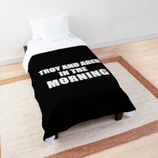 Troy and Abed in the Morning (Black) Comforter