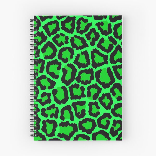 Item preview, Black Fluorescent Green Snow Leopard spotted fur Animal Africa Pattern designed and sold by funnytshirtemp.