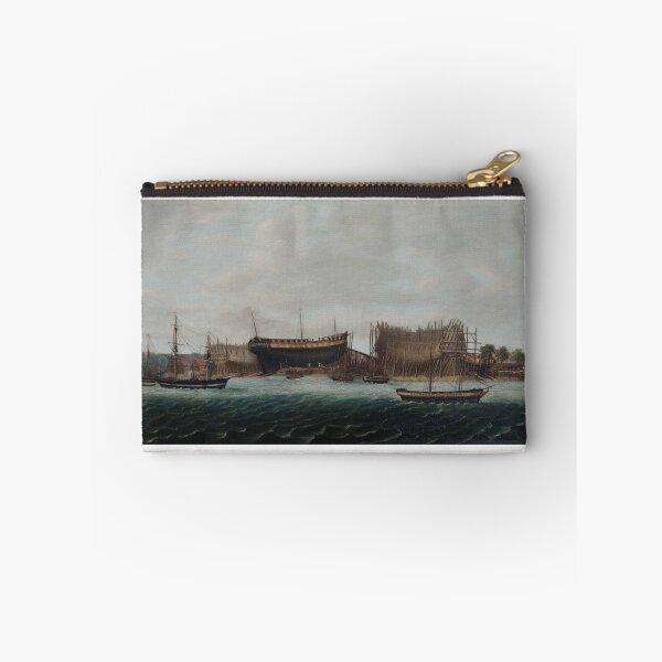 Item preview, Untitled (Thames-side shipyard ) early-mid 19th century designed and sold by anmm.