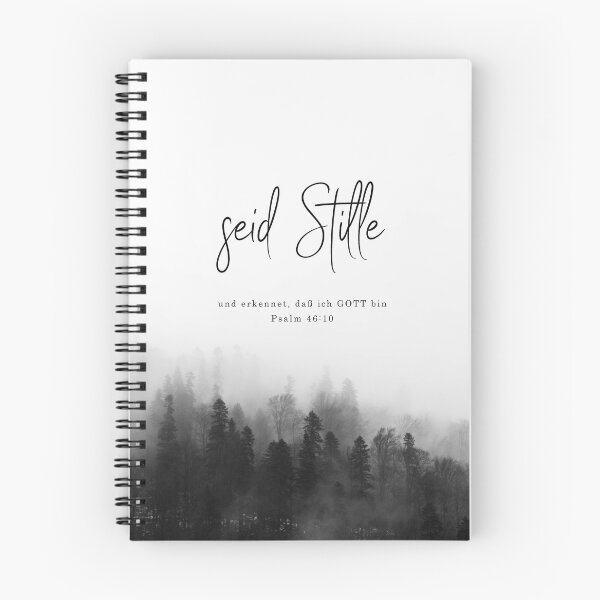 Artikelvorschau, Seid Stille, Psalm 46: 10, Bibelverse Deutsch, German Bible Verse entworfen und verkauft von Tiny Seed Bazaar.