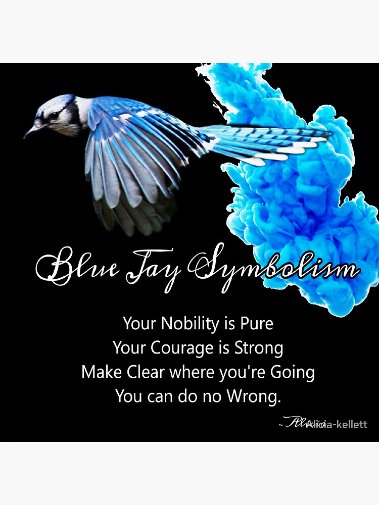 Thumbnail 3 of 3, Sticker, Blue Jay Symbolism designed and sold by Alicia-kellett.