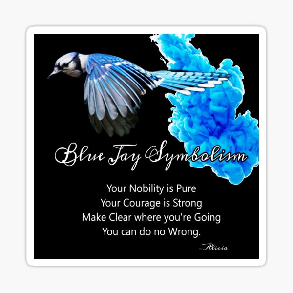 Blue Jay Symbolism Sticker