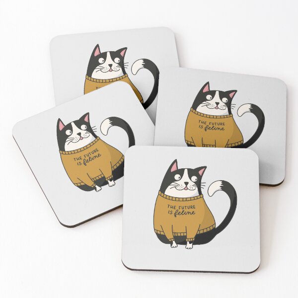 Item preview, The future is feline - Cat in Statement Shirt  designed and sold by Kerstin Ebner.