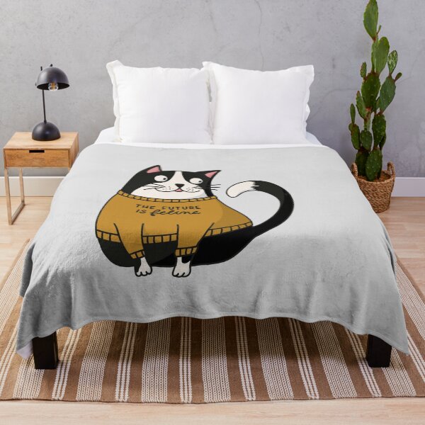 Item preview, The future is feline - Cat in Statement Shirt designed and sold by Kerstin Ebner.