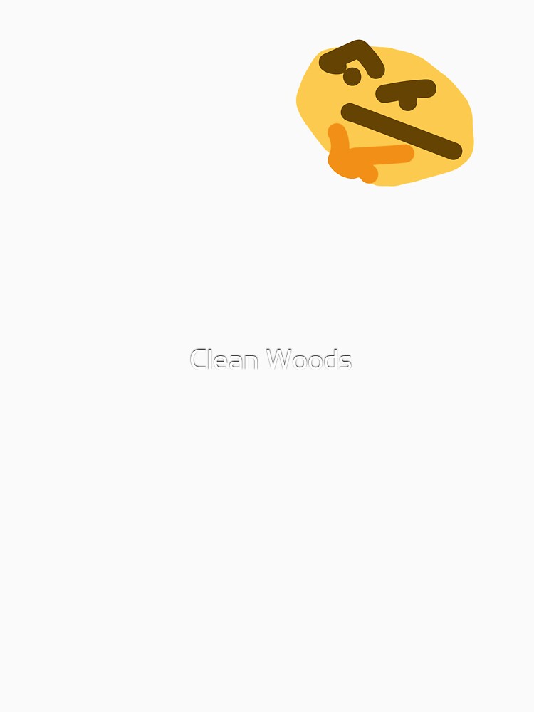 Thinking emoji meme (small) Poster for Sale by Clean Woods