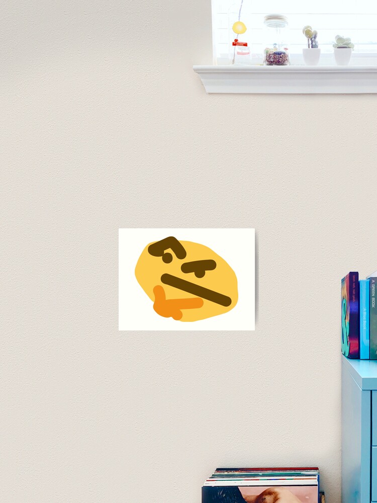 Thinking emoji meme (small) | Postcard