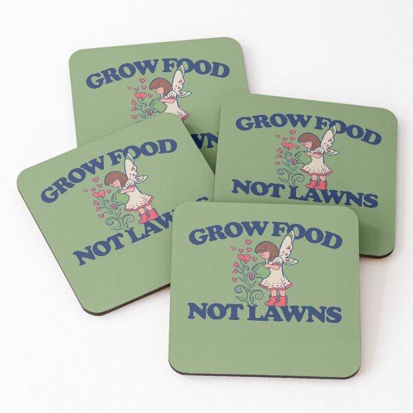 Item preview, Grow food not lawns designed and sold by FrictionMaxxing.