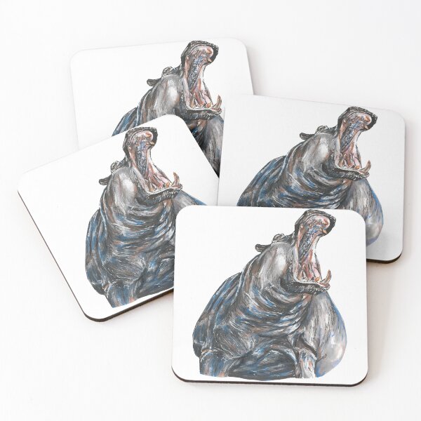 Item preview, Roaring Hippopotamus  designed and sold by EdenWrayArt.
