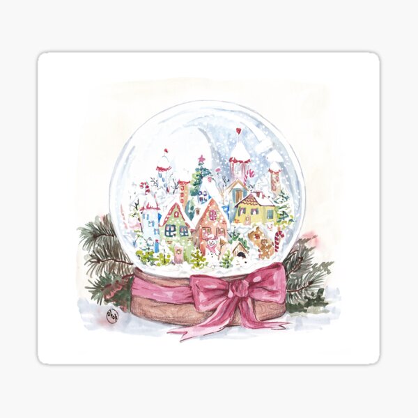 Vista previa del artículo con la obra «bola de nieve», diseñado y vendido por iMaya.