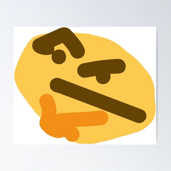 Thinking - Free Discord Meme Emoji Clipart Full Size Discord Meme Emojis  Png,Flushed Emoji Png - free transparent png images 