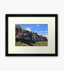 Blue Mountain Icons Framed Print