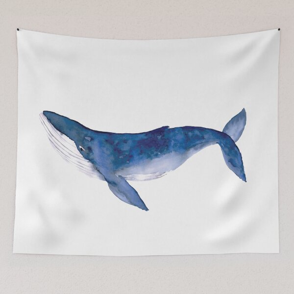 Item preview, Humpback Whale in watercolor designed and sold by Harpley Design Studio.