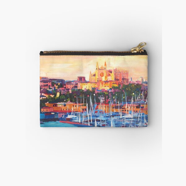 Item preview, Spain Balearic Island Palma De Majorca With Harbour And Cathedral designed and sold by artshop77.