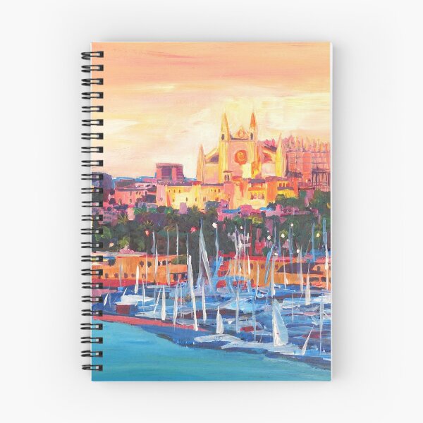 Item preview, Spain Balearic Island Palma De Majorca With Harbour And Cathedral designed and sold by artshop77.