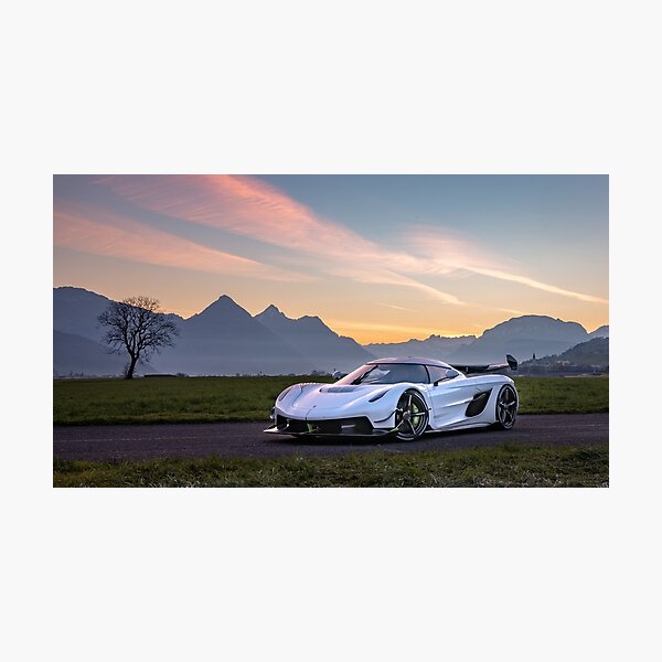Koenigsegg Jesko Landschaft Fotodruck