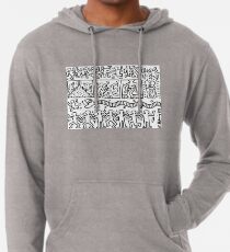 Keith Haring Black and White Lightweight Hoodie