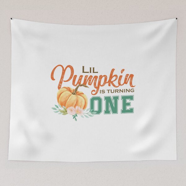 Item preview, Lil Pumpkin is turning 1 Halloween Birthday for toddlers designed and sold by hadleydesigns.