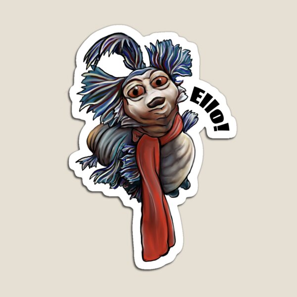 Item preview, Jim Henson's Labyrinth- Blue "Ello" Worm  designed and sold by EdenWrayArt.