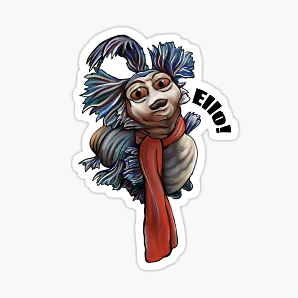 Item preview, Jim Henson's Labyrinth- Blue "Ello" Worm  designed and sold by EdenWrayArt.