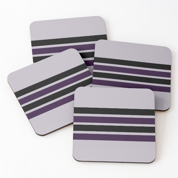Item preview, Purple and Black Stripes Pattern Print designed and sold by aussieforgood.