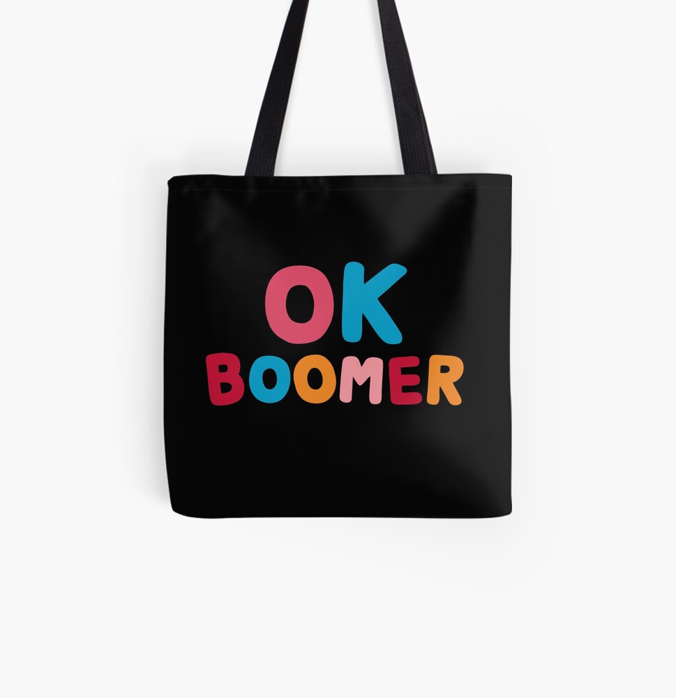 Ok boomer All Over Print Tote Bag