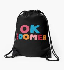 Ok boomer Drawstring Bag