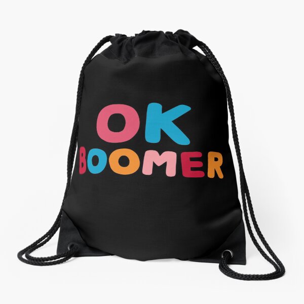 Ok boomer Drawstring Bag