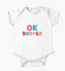 Ok boomer Short Sleeve Baby One-Piece