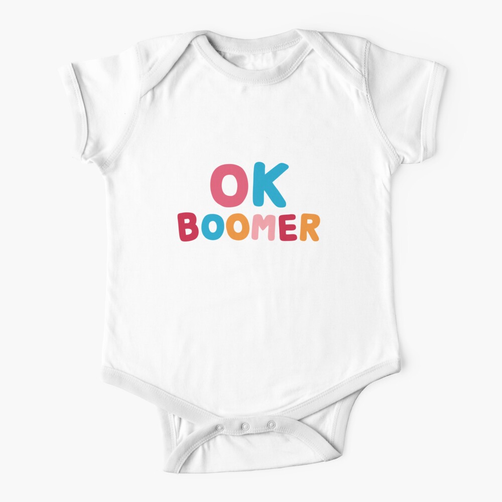 Ok boomer Short Sleeve Baby One-Piece