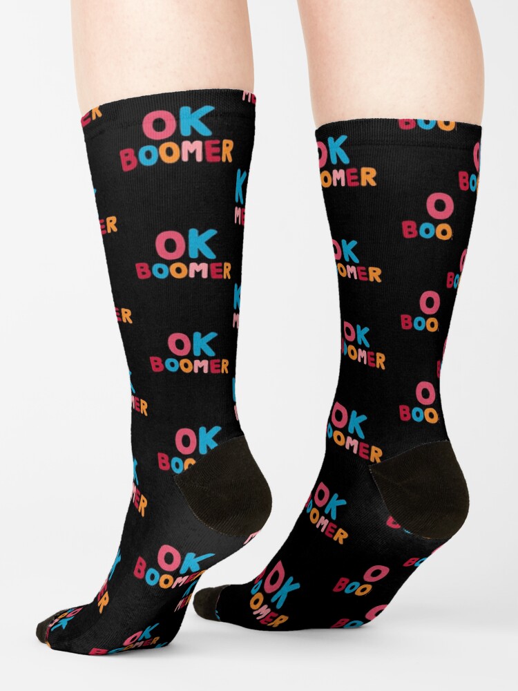 Alternate view of Ok boomer Socks