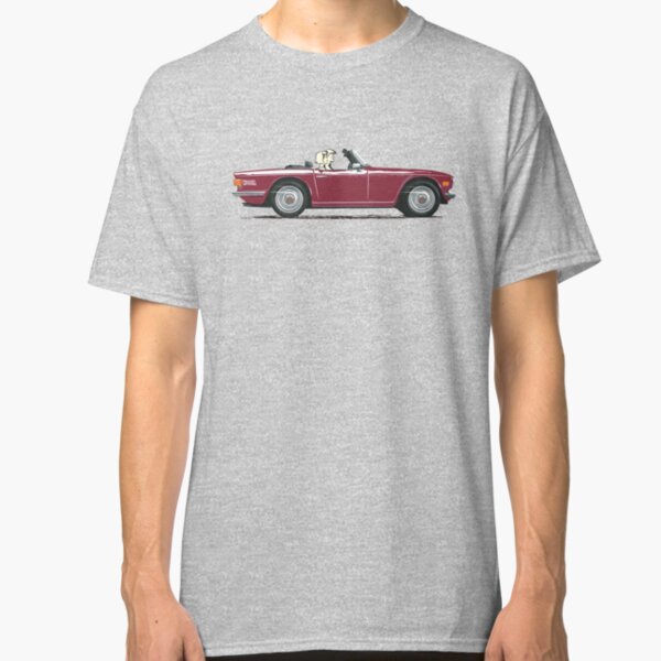 Damson Red Triumph TR6 – a Classic British Sports Car Classic T-Shirt