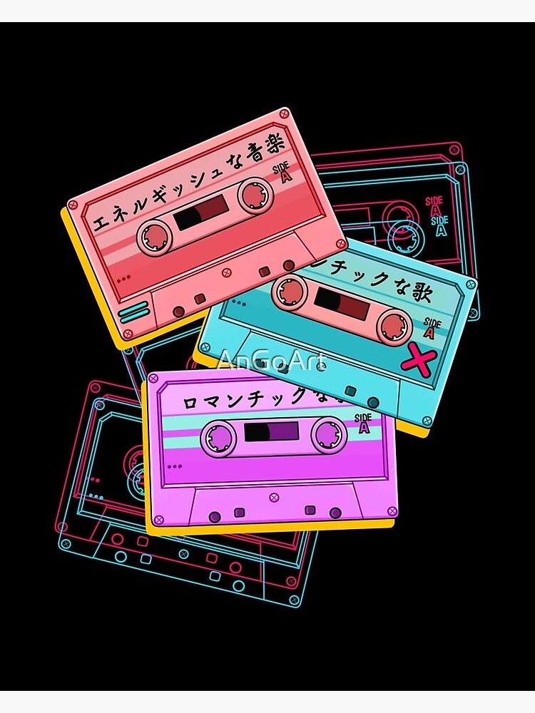 Cassette Tape 80's 90's Vintage T-Shirt | Gift Idea Wall and Art Print