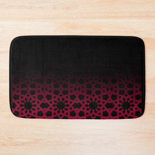 Item preview, Arabic geometric pattern fade out design in red and black inspired by the grand mosque at KAUST designed and sold by CreatEVEdesign.