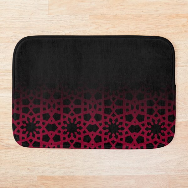 Item preview, Arabic geometric pattern fade out design in red and black inspired by the grand mosque at KAUST designed and sold by CreatEVEdesign.