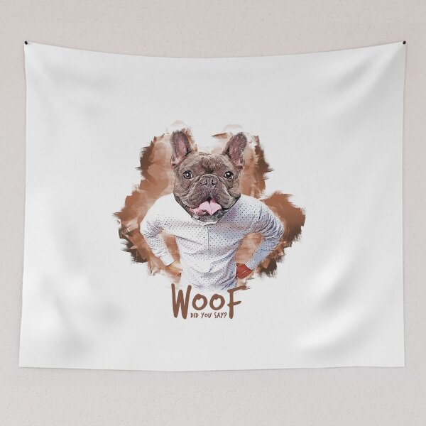 Item preview, French Bulldog Photomanipulation Portrait Human Body designed and sold by RobDigital.