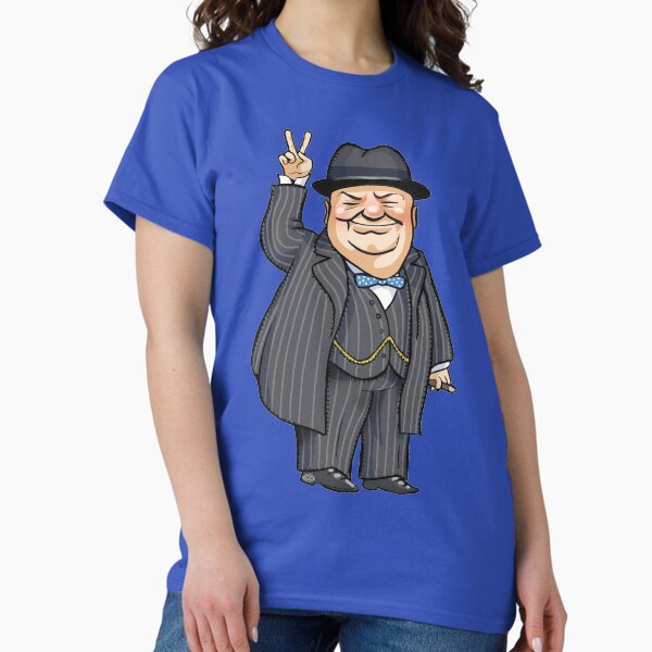 Vista previa del artículo con la obra «Winston Churchill», diseñado y vendido por MacKaycartoons.