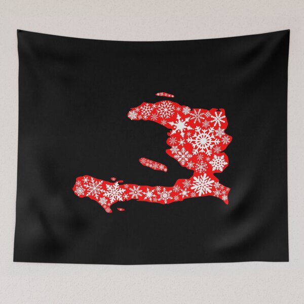 Item preview, Haiti Christmas Holiday Snowflakes With Map designed and sold by makeitadmirable.